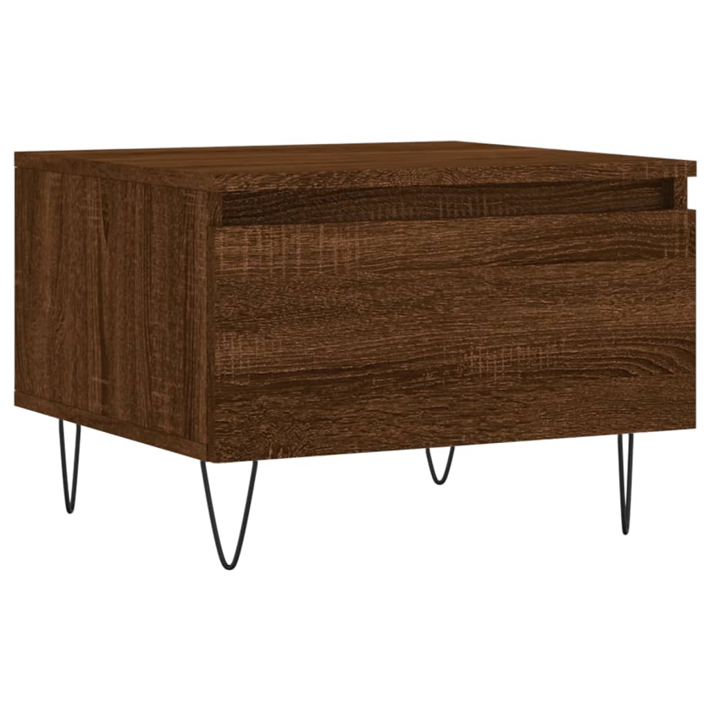 Tavolini Salotto 2pz Rovere Marrone 50x46x35 Legno Multistrato | homemem39