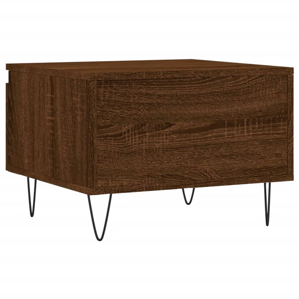 Tavolini Salotto 2pz Rovere Marrone 50x46x35 Legno Multistrato | homemem39