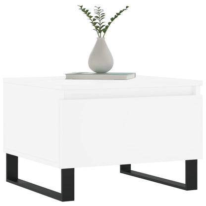 Tavolini da Salotto 2pz Bianchi 50x46x35cm in Legno Multistrato | homemem39
