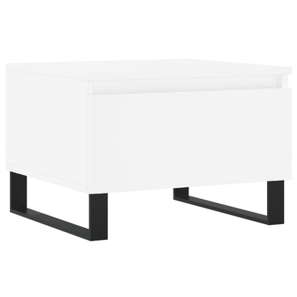 Tavolini da Salotto 2pz Bianchi 50x46x35cm in Legno Multistrato | homemem39