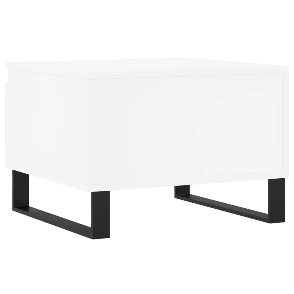 Tavolini da Salotto 2pz Bianchi 50x46x35cm in Legno Multistrato | homemem39
