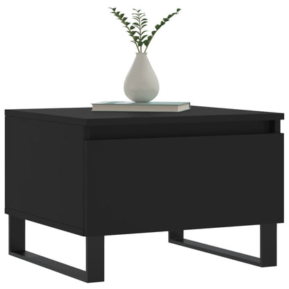 Tavolini da Salotto 2pz Neri 50x46x35 cm in Legno Multistrato | homemem39