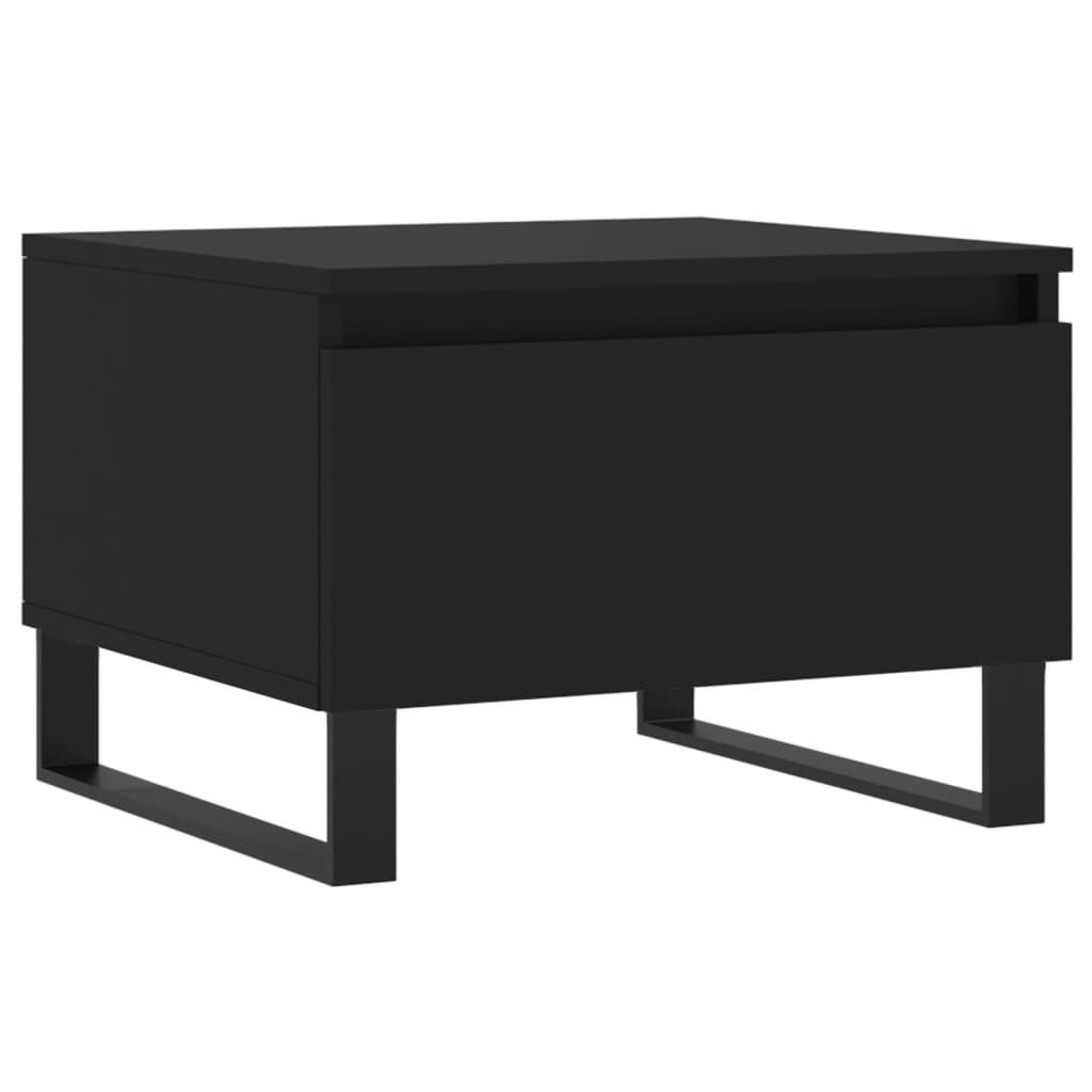 Tavolini da Salotto 2pz Neri 50x46x35 cm in Legno Multistrato | homemem39