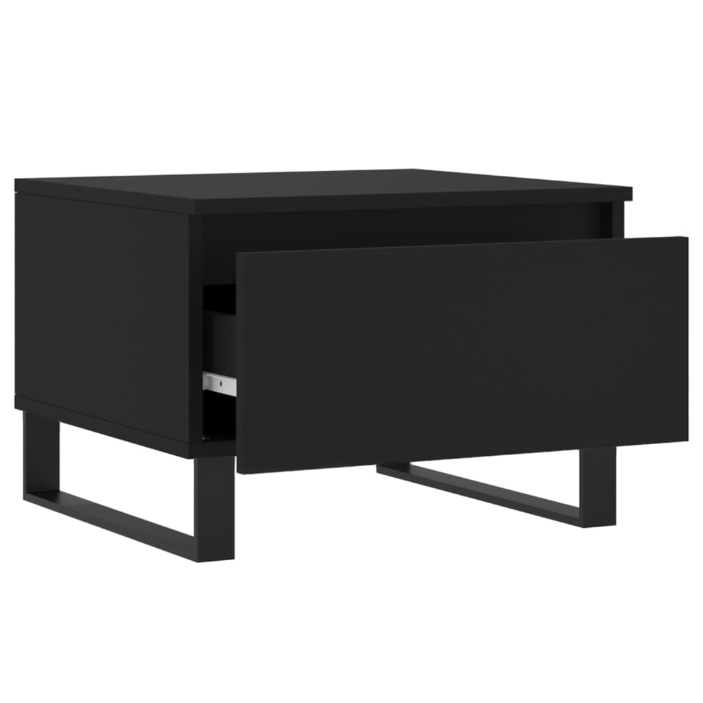 Tavolini da Salotto 2pz Neri 50x46x35 cm in Legno Multistrato | homemem39