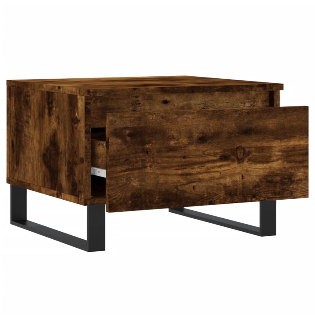 Tavolini Salotto 2pz Rovere Fumo 50x46x35 cm Legno Multistrato | homemem39