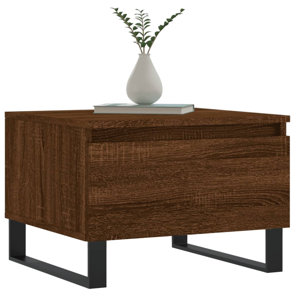 Tavolini Salotto 2pz Rovere Marrone 50x46x35 Legno Multistrato | homemem39