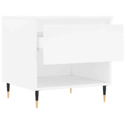 Tavolino da Salotto Bianco 50x46x50 cm in Legno Multistrato | homemem39