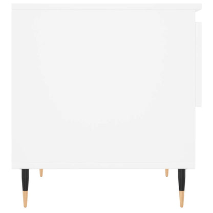 Tavolino da Salotto Bianco 50x46x50 cm in Legno Multistrato | homemem39
