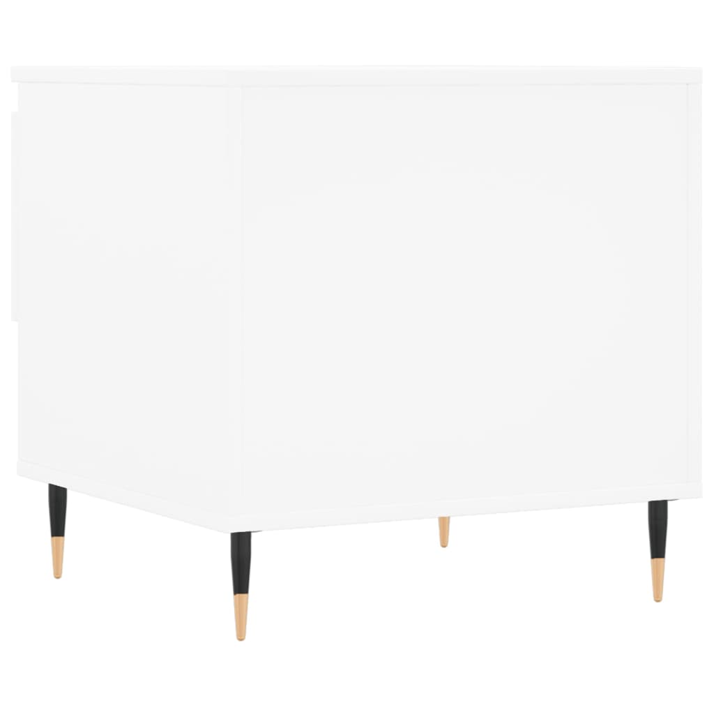 Tavolino da Salotto Bianco 50x46x50 cm in Legno Multistrato | homemem39