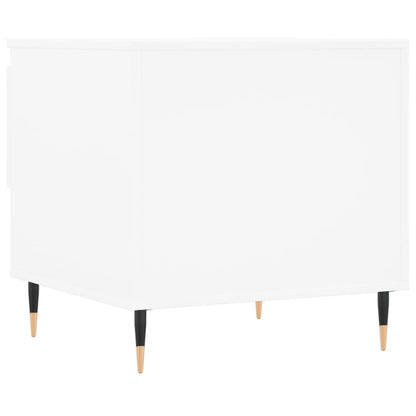 Tavolino da Salotto Bianco 50x46x50 cm in Legno Multistrato | homemem39