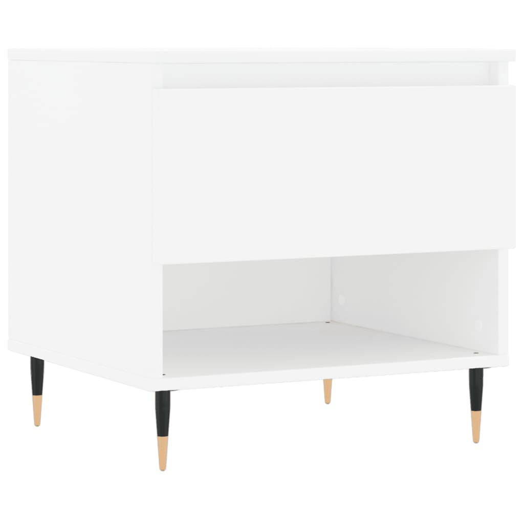 Tavolini Salotto 2 pz Bianchi 50x46x50 cm in Legno Multistrato | homemem39