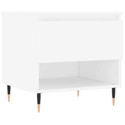 Tavolini Salotto 2 pz Bianchi 50x46x50 cm in Legno Multistrato | homemem39