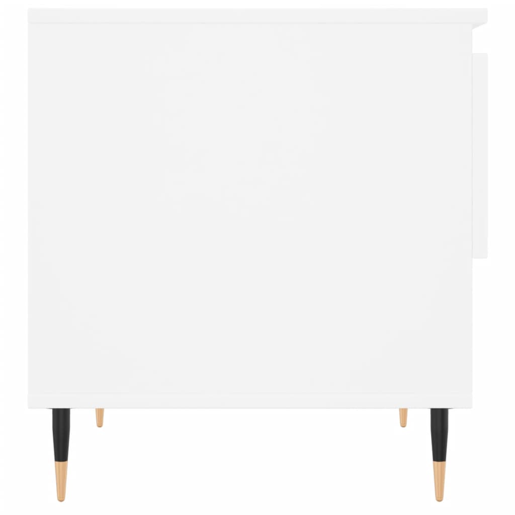 Tavolini Salotto 2 pz Bianchi 50x46x50 cm in Legno Multistrato | homemem39