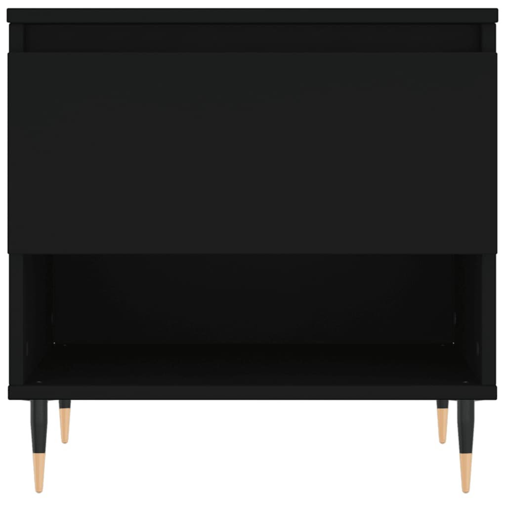 Tavolino da Salotto Nero 50x46x50 cm in Legno Multistrato | homemem39