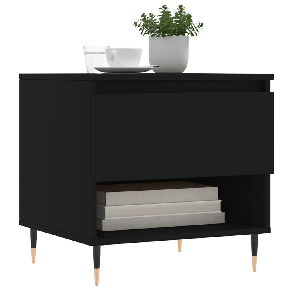 Tavolini da Salotto 2 pz Neri 50x46x50 cm in Legno Multistrato | homemem39