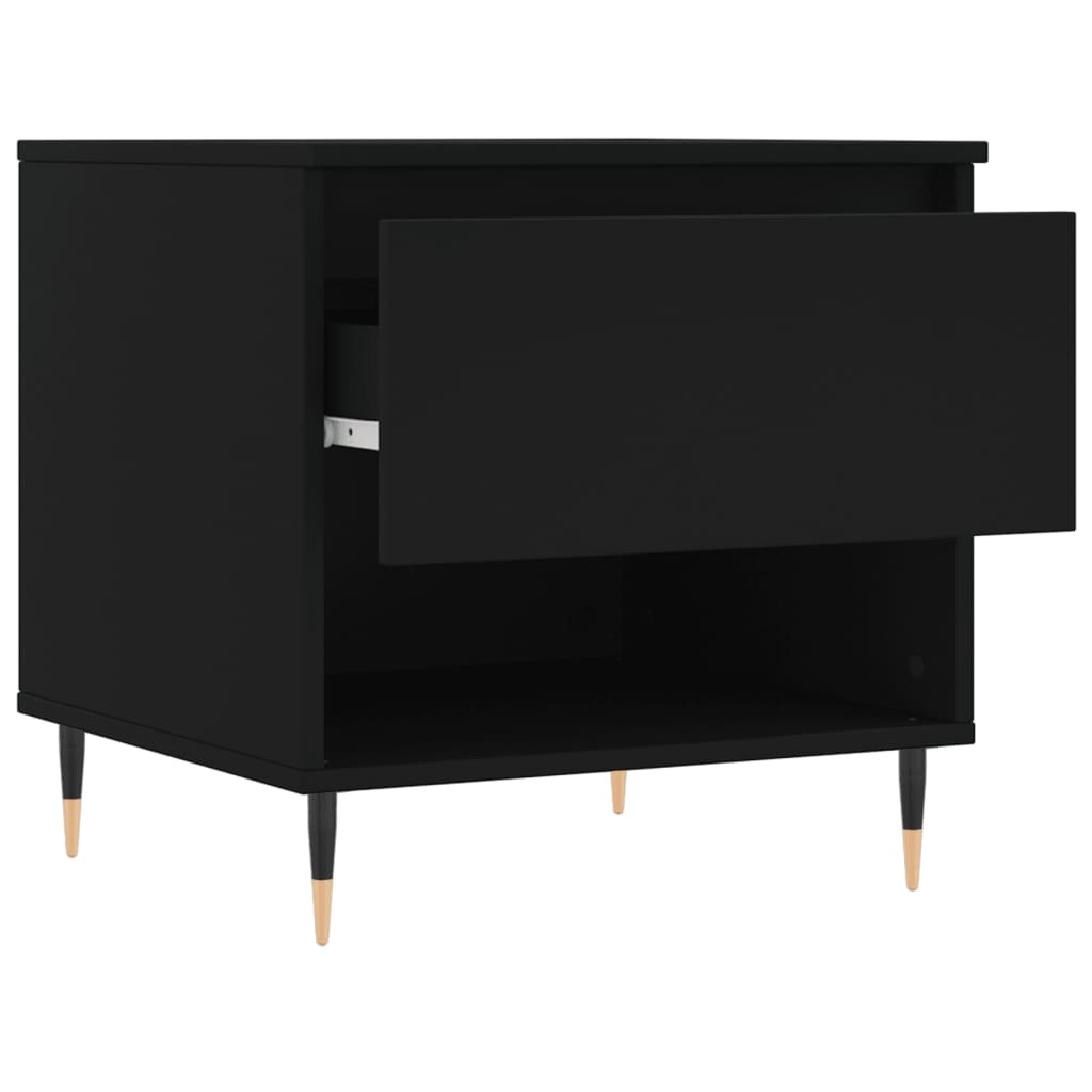 Tavolini da Salotto 2 pz Neri 50x46x50 cm in Legno Multistrato | homemem39