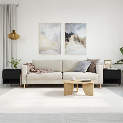 Tavolini da Salotto 2 pz Neri 50x46x50 cm in Legno Multistrato | homemem39