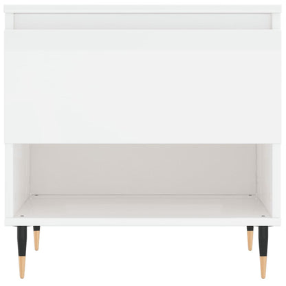 Tavolini Salotto 2pz Bianco Lucido 50x46x50cm Legno Multistrato | homemem39
