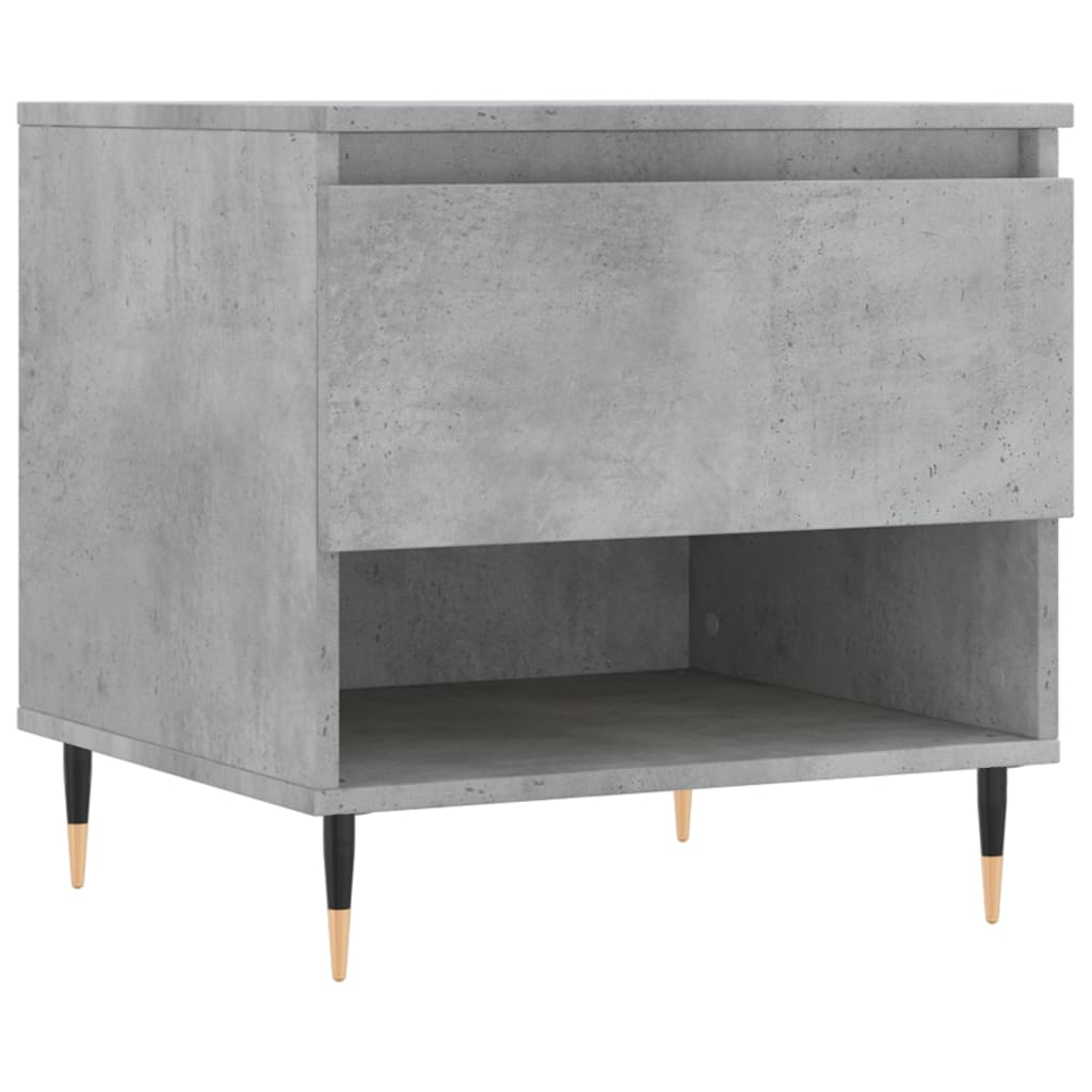 Tavolino da Salotto Grigio Cemento 50x46x50cm Legno Multistrato | homemem39