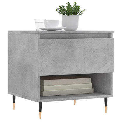 Tavolino da Salotto Grigio Cemento 50x46x50cm Legno Multistrato | homemem39