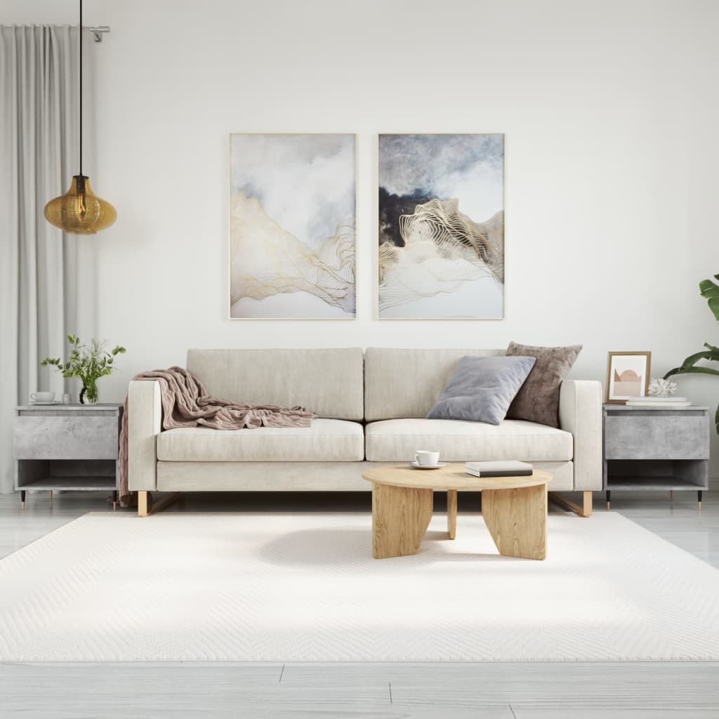 Tavolini Salotto 2pz Grigio Cemento 50x46x50 Legno Multistrato | homemem39
