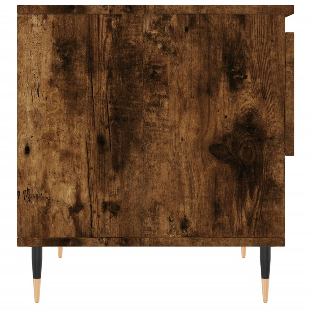 Tavolini Salotto 2pz Rovere Fumo 50x46x50 cm Legno Multistrato | homemem39
