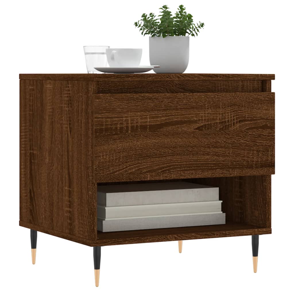 Tavolini Salotto 2pz Rovere Marrone 50x46x50 Legno Multistrato | homemem39