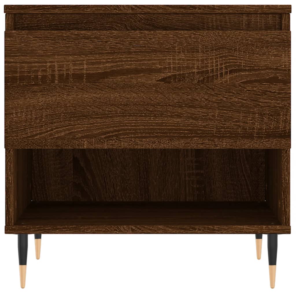 Tavolini Salotto 2pz Rovere Marrone 50x46x50 Legno Multistrato | homemem39