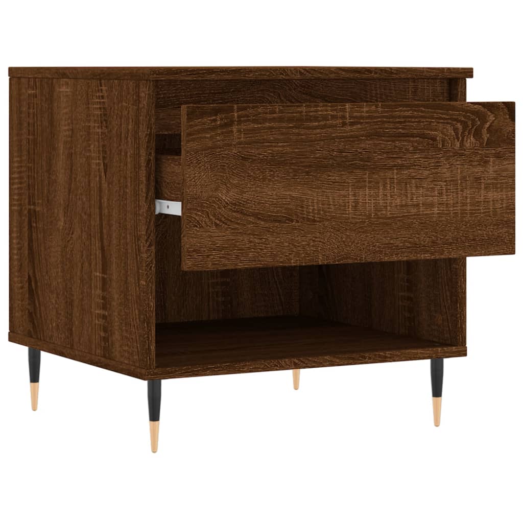 Tavolini Salotto 2pz Rovere Marrone 50x46x50 Legno Multistrato | homemem39