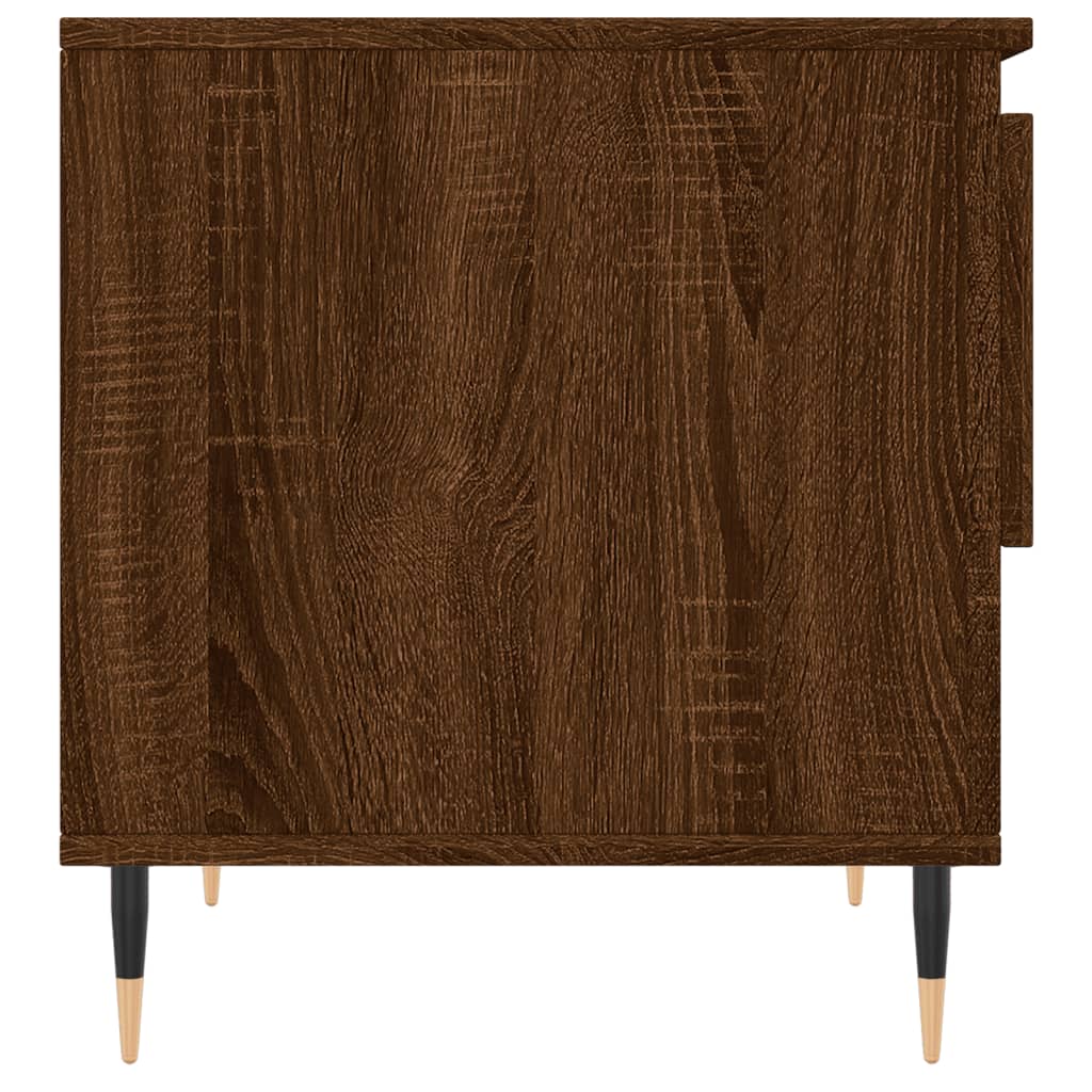 Tavolini Salotto 2pz Rovere Marrone 50x46x50 Legno Multistrato | homemem39