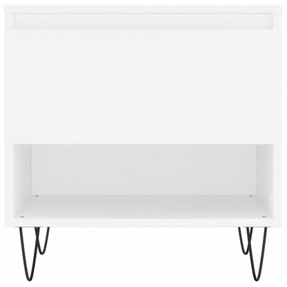 Tavolini Salotto 2 pz Bianchi 50x46x50 cm in Legno Multistrato | homemem39