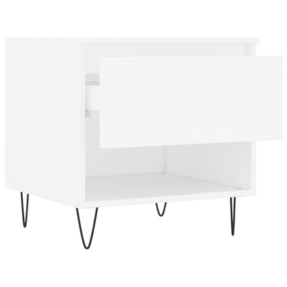 Tavolini Salotto 2 pz Bianchi 50x46x50 cm in Legno Multistrato | homemem39