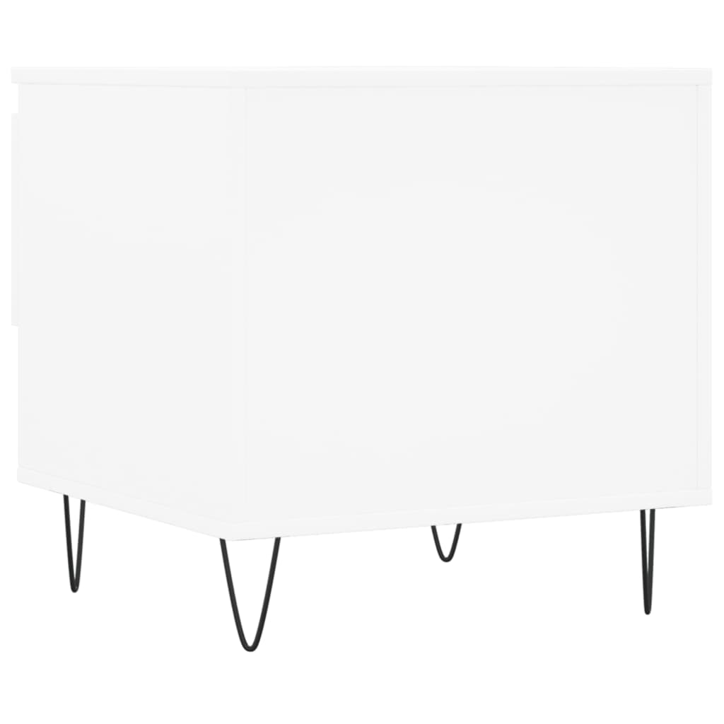 Tavolini Salotto 2 pz Bianchi 50x46x50 cm in Legno Multistrato | homemem39