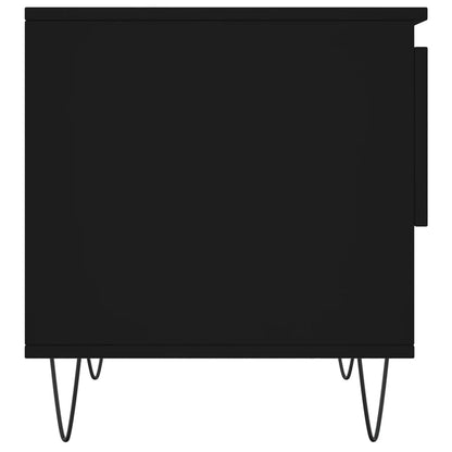Tavolino da Salotto Nero 50x46x50 cm in Legno Multistrato | homemem39