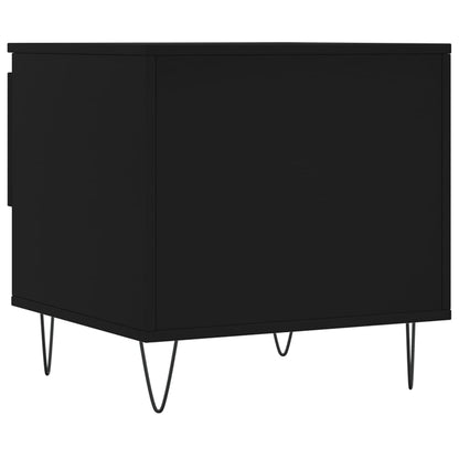 Tavolino da Salotto Nero 50x46x50 cm in Legno Multistrato | homemem39