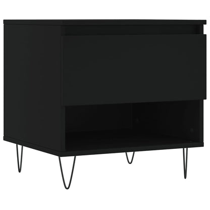 Tavolini da Salotto 2 pz Neri 50x46x50 cm in Legno Multistrato | homemem39