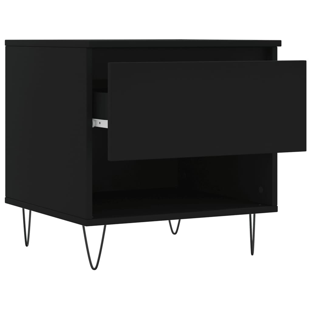 Tavolini da Salotto 2 pz Neri 50x46x50 cm in Legno Multistrato | homemem39