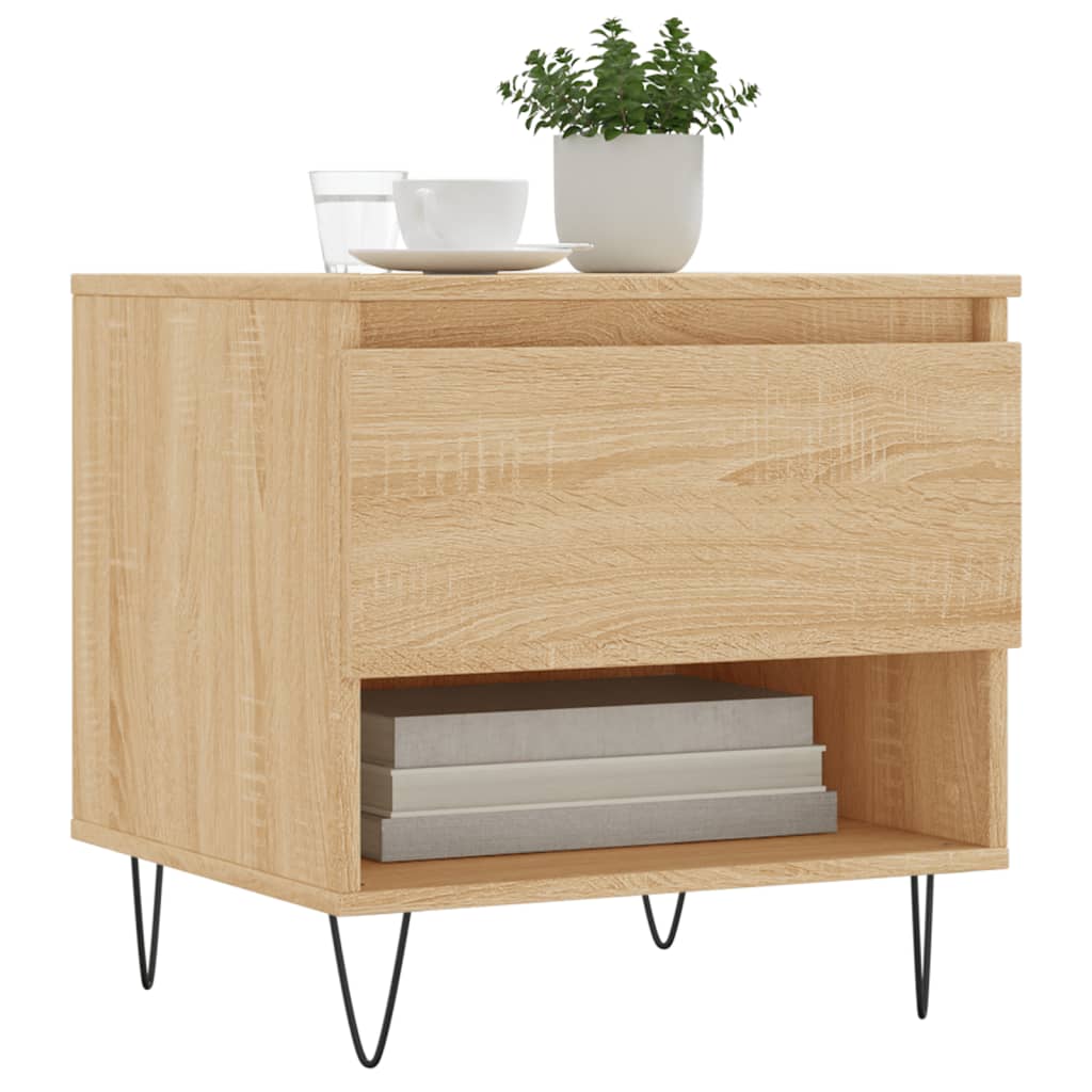 Tavolini Salotto 2pz Rovere Sonoma 50x46x50cm Legno Multistrato | homemem39