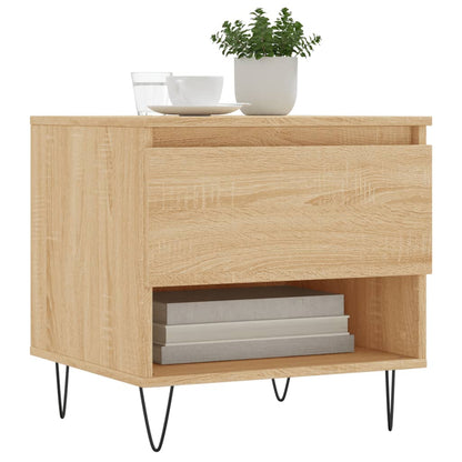 Tavolini Salotto 2pz Rovere Sonoma 50x46x50cm Legno Multistrato | homemem39