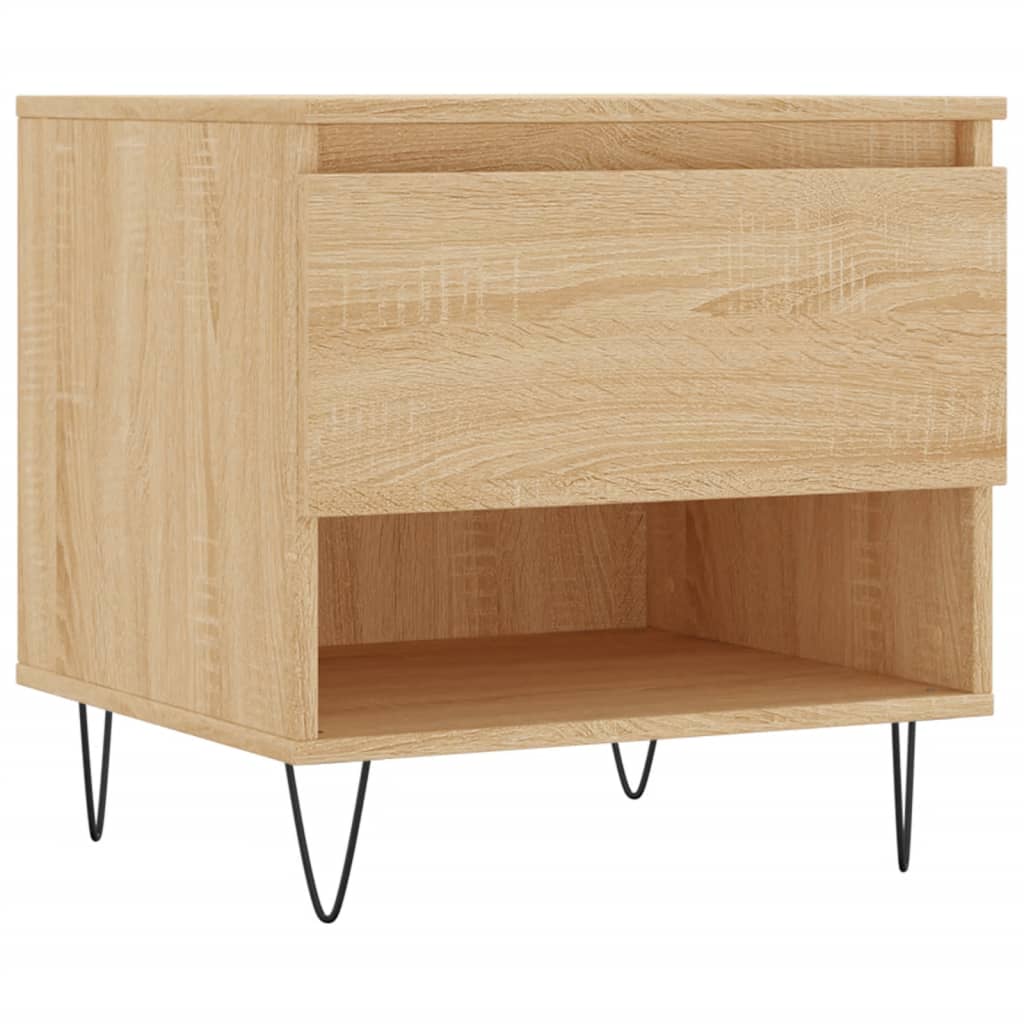 Tavolini Salotto 2pz Rovere Sonoma 50x46x50cm Legno Multistrato | homemem39