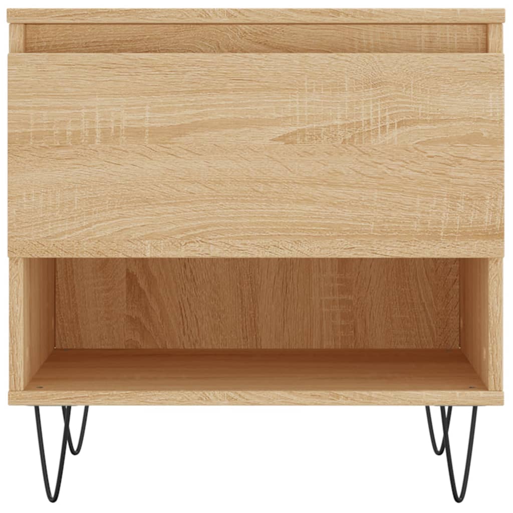 Tavolini Salotto 2pz Rovere Sonoma 50x46x50cm Legno Multistrato | homemem39