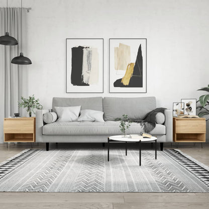 Tavolini Salotto 2pz Rovere Sonoma 50x46x50cm Legno Multistrato | homemem39