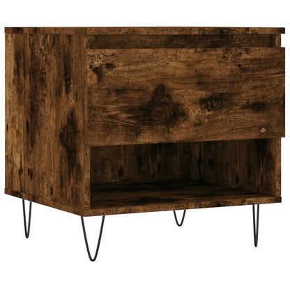 Tavolini Salotto 2pz Rovere Fumo 50x46x50 cm Legno Multistrato | homemem39