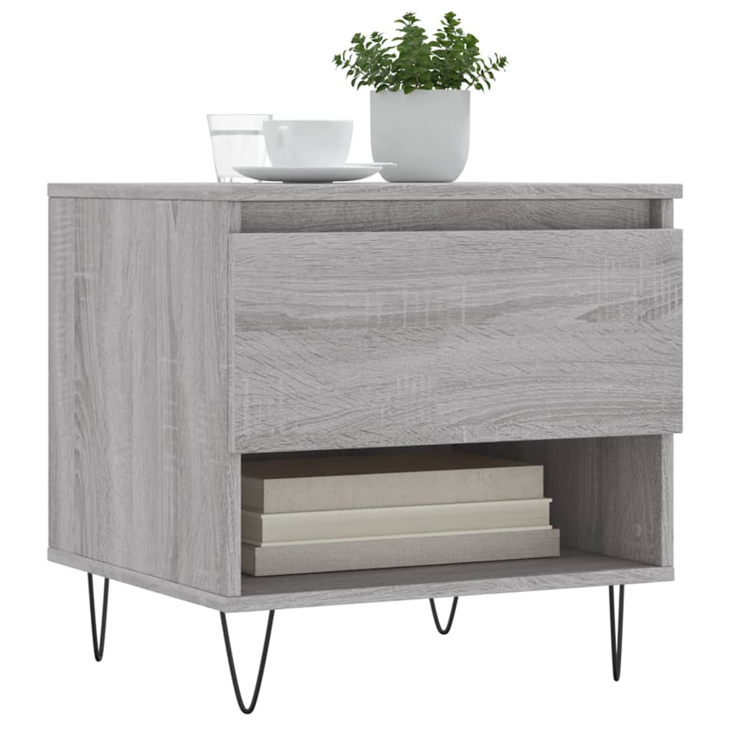 Tavolini Salotto 2pz Grigio Sonoma 50x46x50cm Legno Multistrato | homemem39