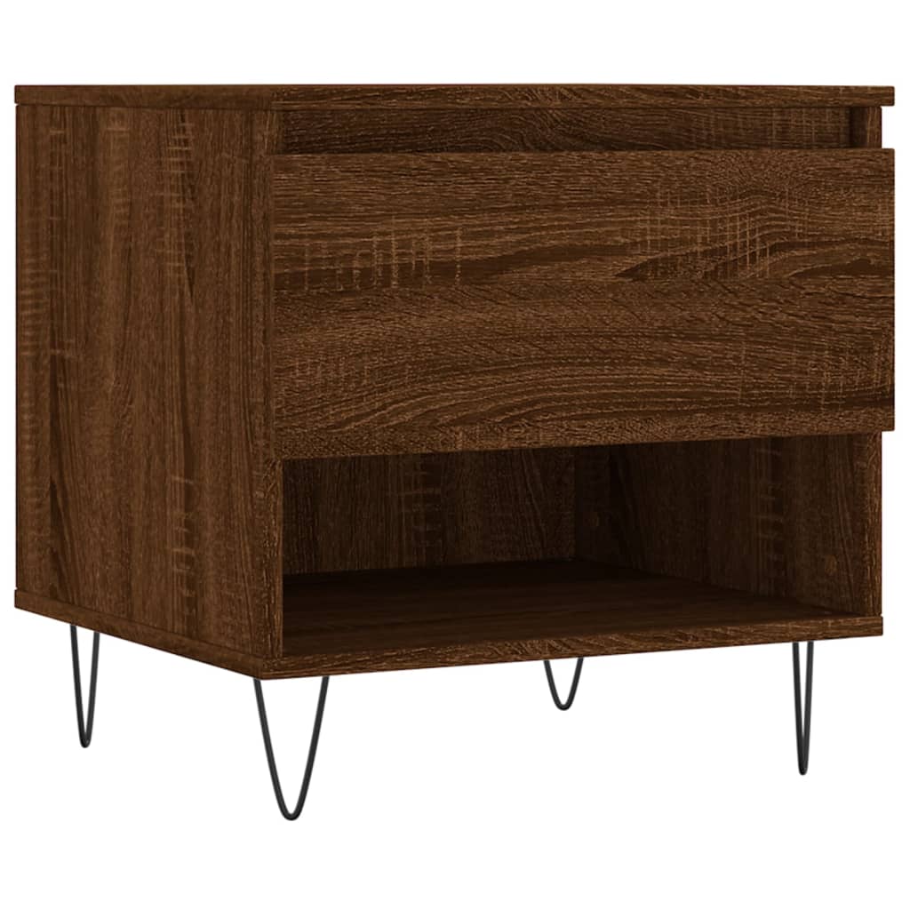 Tavolini Salotto 2pz Rovere Marrone 50x46x50 Legno Multistrato | homemem39