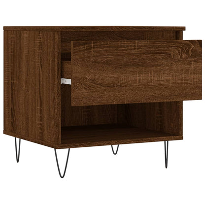 Tavolini Salotto 2pz Rovere Marrone 50x46x50 Legno Multistrato | homemem39
