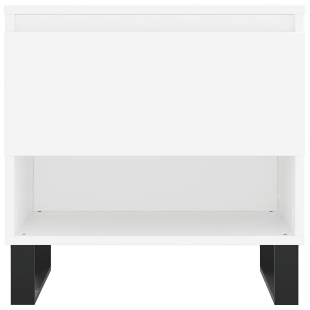 Tavolini Salotto 2 pz Bianchi 50x46x50 cm in Legno Multistrato | homemem39