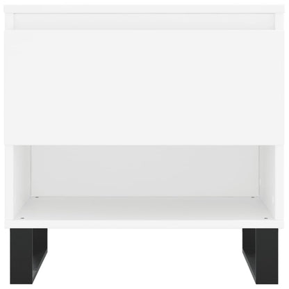 Tavolini Salotto 2 pz Bianchi 50x46x50 cm in Legno Multistrato | homemem39