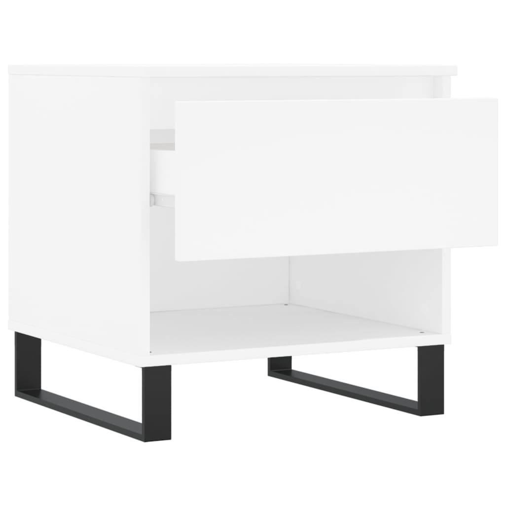 Tavolini Salotto 2 pz Bianchi 50x46x50 cm in Legno Multistrato | homemem39