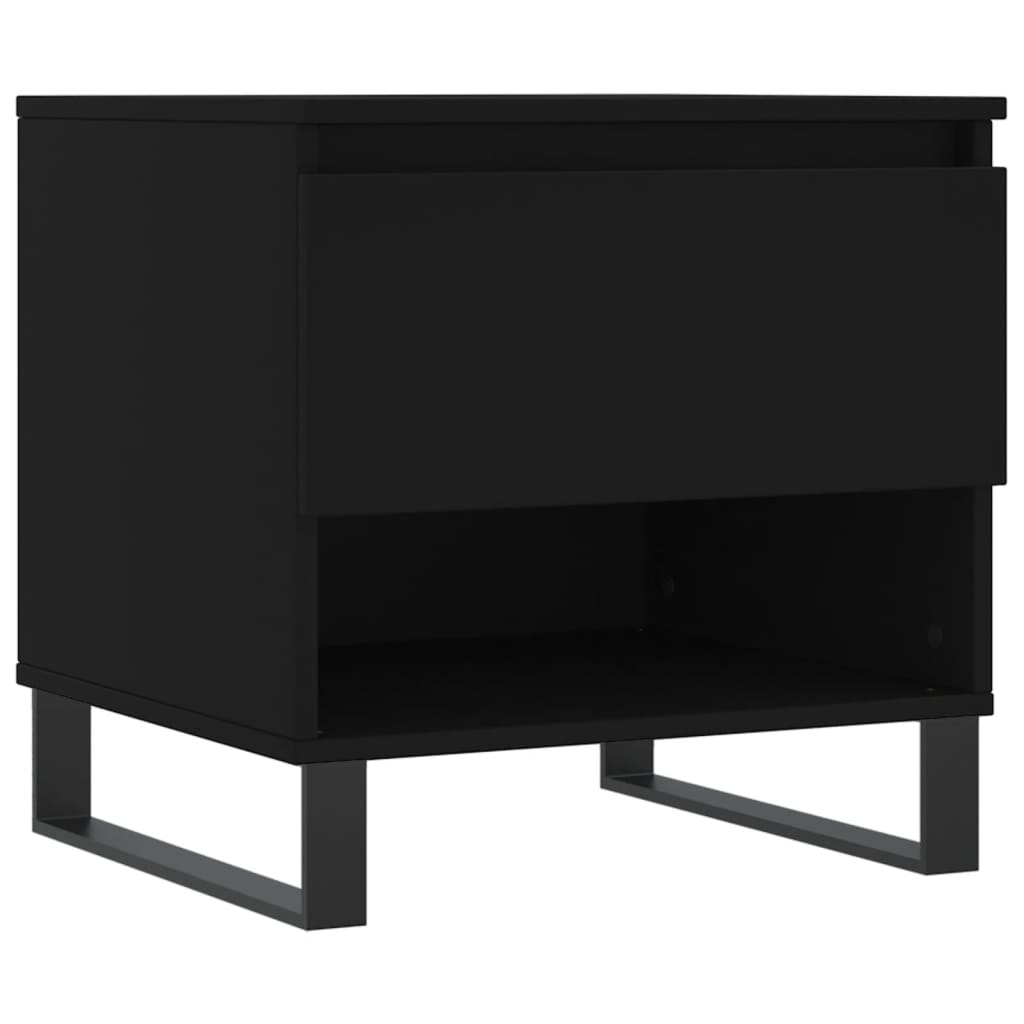 Tavolino da Salotto Nero 50x46x50 cm in Legno Multistrato | homemem39